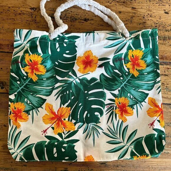 Floral‎ Beach Bag - Picture 1 of 3